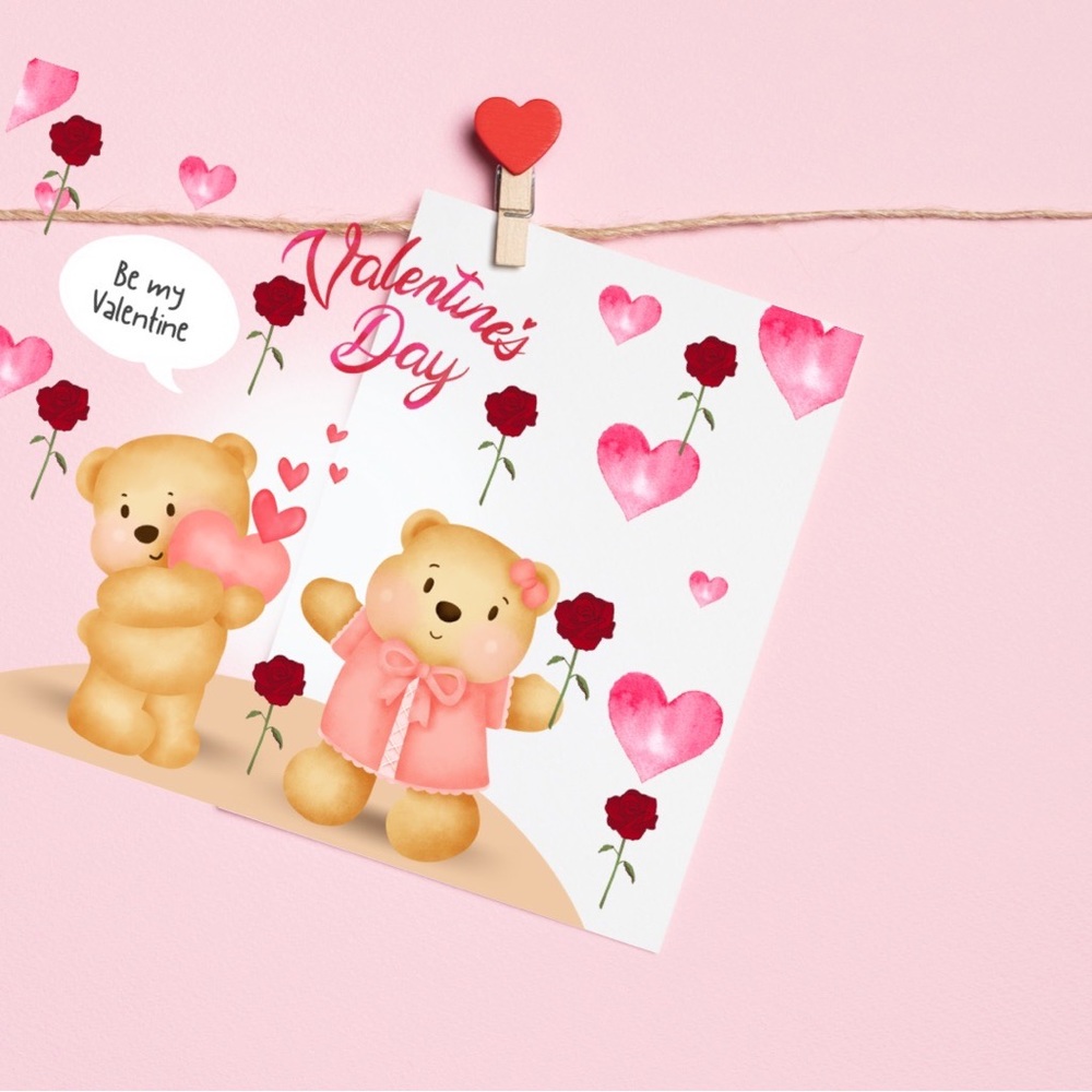 Valentines Day Card-Printed - Picture 2 of 4